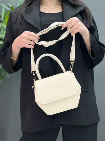 کیف شش ضلعی دسته دار