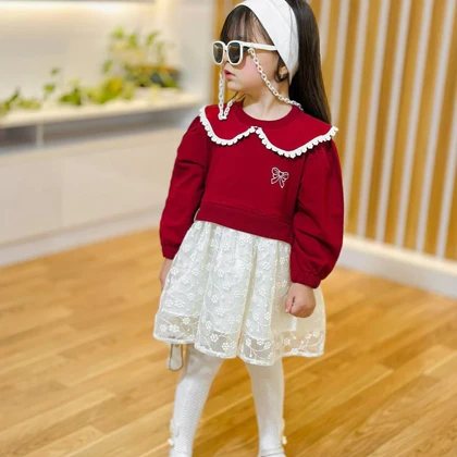 پیراهن دخترانه مدل پریناز2