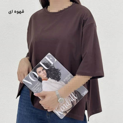 تیشرت زنانه باکسی بیسیک | آی بولک