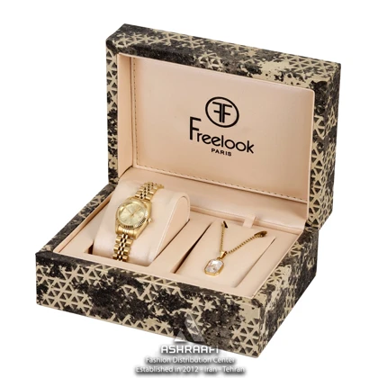 ست ساعت و گردنبند فری لوک Freelook FL.4.10001-2SET-G
