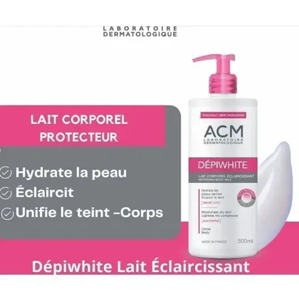 لوسیون سفید کننده و ضدلک بدن ای سی ام مدل ACM Dépiwhite 500ml