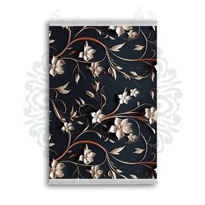 *جدید* فرشینه از جنس پارچه شانل مخمل ترک طرح فانتزی برند دفه کد 2013
