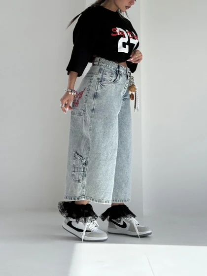 شلوار جین برمودا CAMO