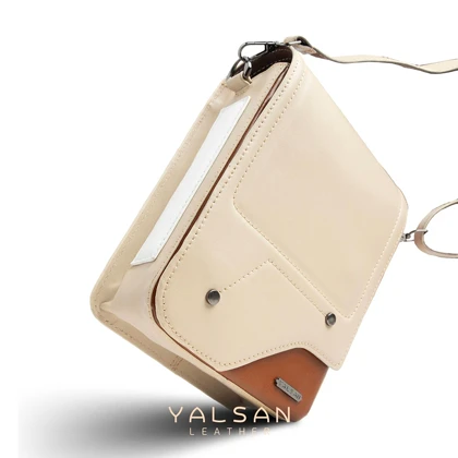 کیف دوشی چرم یلسان مدل هایکا کد 102-GN