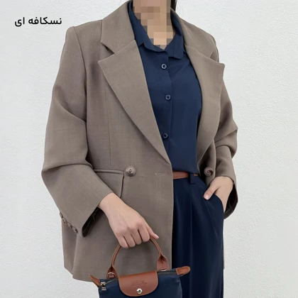 کت زنانه کرپ هرمس کلاسیک | آی بولک