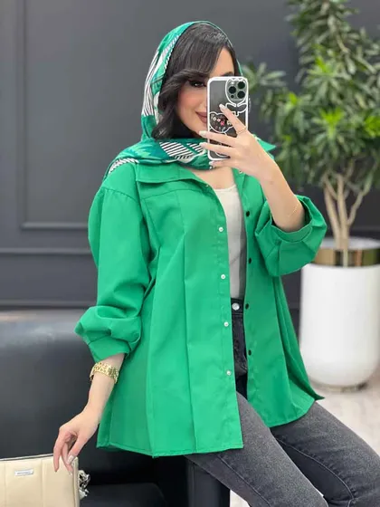 مانتو پیله دار بغل چاک