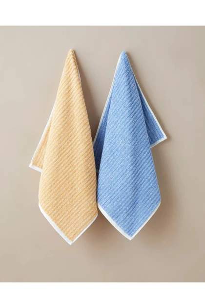 حوله صورت English Home مدل Melange Stripe پنبه