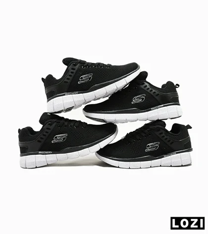 کفش کتانی طبی ورزشی مشکی SKECHERS SKECH-KNIT