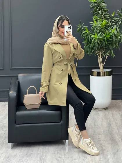 بارانی ژیله دکمه دار