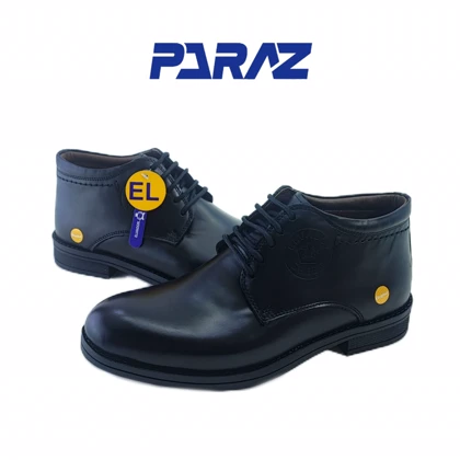 نیم بوت مردانه چرم طبیعی مدل الوادور کد 423 مشکی کد 692