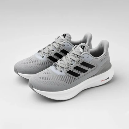 کفش رانینگ مردانه آدیداس مدل Ultra Boost Sand Gray