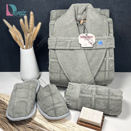حوله ست یک نفره سه تکه مارتا رنگ سدری