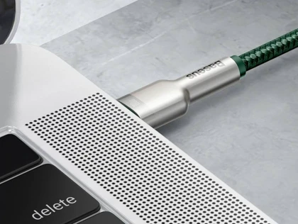 کابل شارژ سریع و انتقال داده تایپ سی به تایپ سی بیسوس Baseus Cafule Series Metal Data Cable Type-C to Type-C 100W 1m CATJK-C06