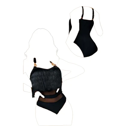 بادی فانتزی ریسه دار برند دلوین کد 116