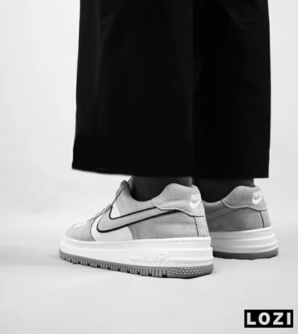 کفش کتانی بزرگ پا طوسی نایک NIKE AIR FORCE