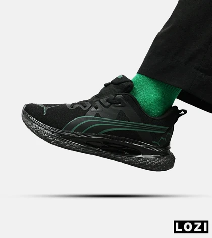 کفش کتانی ورزشی مشکی سبز مردانه PUMA