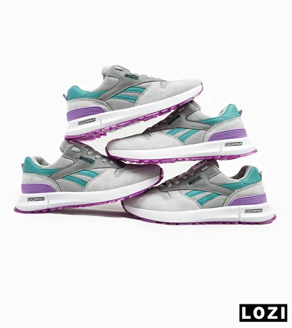 کفش کتانی طوسی آبی بنفش REEBOK Unphased Pro
