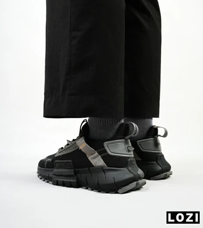 کفش کتانی مشکی طوسی ریباک Reebok Zig Kinetica 2.5 Edge