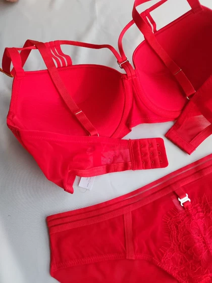 ست شورت و سوتین جکدار فنردار اروپایی کد: 5320