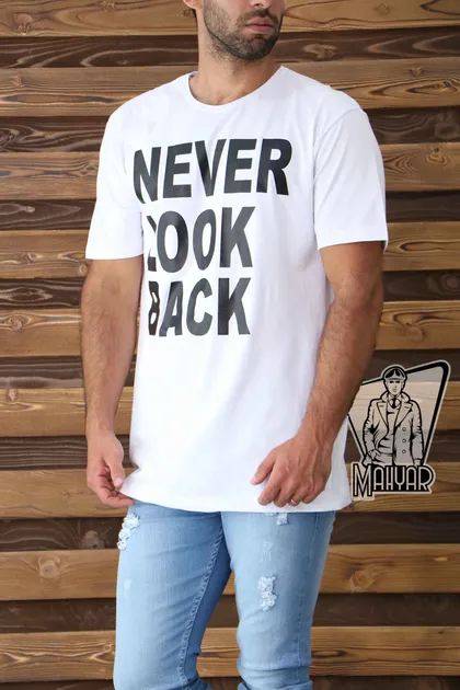 تیشرت آستین کوتاه NEVER LOOK BACK