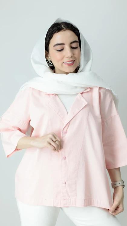 کت کتان باکسی