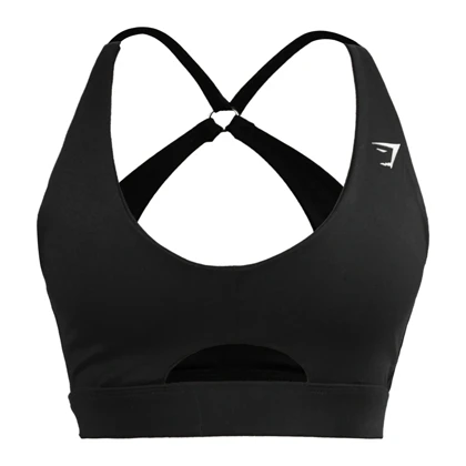 نیم‌تنه ورزشی زنانه جیم شارک مدل PB-4H0248 مشکی