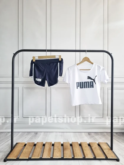 ست کراپ و شورتک طرح پوما Puma