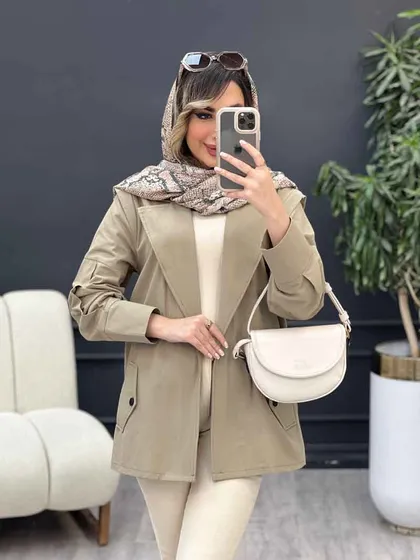مانتو لینن سر شانه ژیله