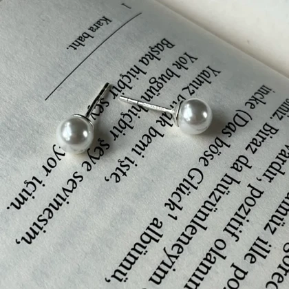 گوشواره مروارید نقره