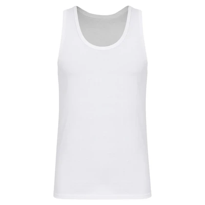 زیرپوش رکابی یقه گرد مردانه آیدا جید مدل نخ پنبه کد 5330-1