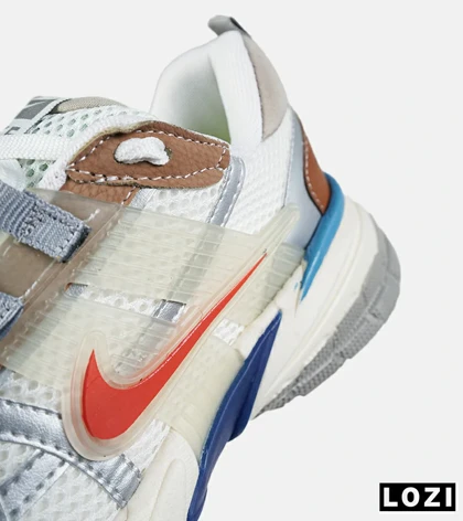 کفش کتانی مردانه و زنانه سفید قرمز قهوه ای Nike cushlon مدل 7600