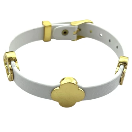 دستبند زنانه چرمی با طرح ونکلیف، شیک و خاص