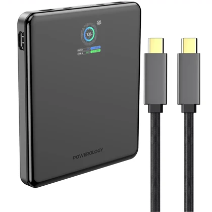پاور بانک 20000 و هاب HDMI پاورولوژی Powerology اصل مدل PPBCHA89BK