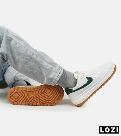 کفش بزرگ پا سفید سبز نایک ایر فورس NIKE AIR FORCE مدل 4065