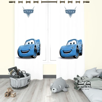 پرده کودک طرح مک کویین مدل W5107