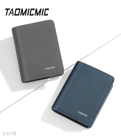 کیف پول مردانه تاشو زیپ‌دار Taomicmic تائومیک میک طرح کلاسیک