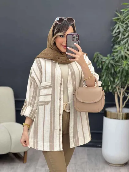 مانتو راه راه نیوشا