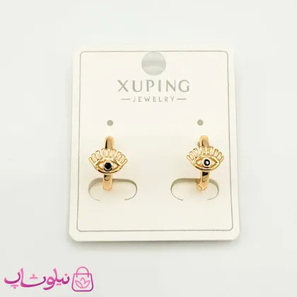 گوشواره حلقه‌ای زنانه ژوپینگ مدل چشم
