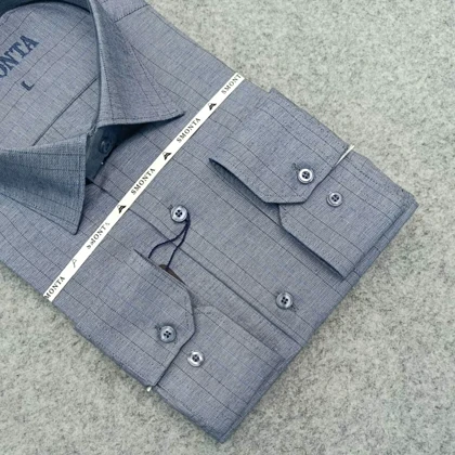 پیراهن استین بلند مردانه _ طرح راه راه قواره کلاسیک