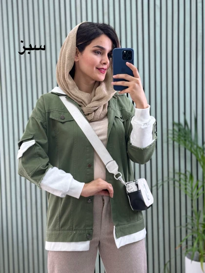 مانتو کتان دورس ترکیبی