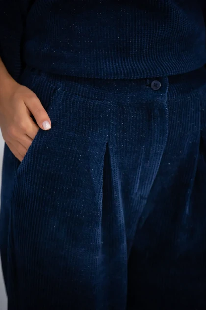 شلوار بگ زنانه بیسکوئیتی دو پیلی