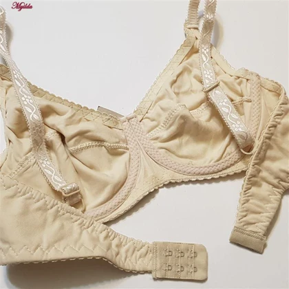 سوتین زنانه فنردار کرم کد 5044