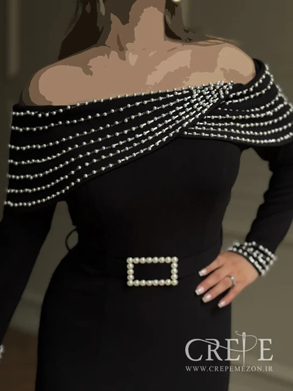 ماکسی والن دار مرواریدی