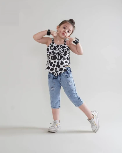 شلوارک جین دخترانه