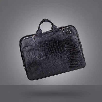 کیف اداری چرم طبیعی مدل شایاس چرم