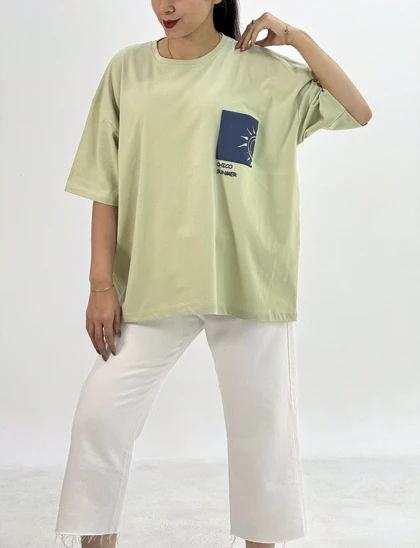 تیشرت باکسی نخ پنبه چیکو|آراسز