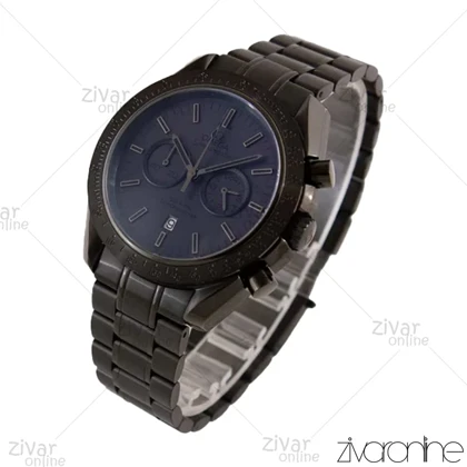 ساعت امگا اسپیدمستر مردانه سه موتوره تمام مشکی 103792