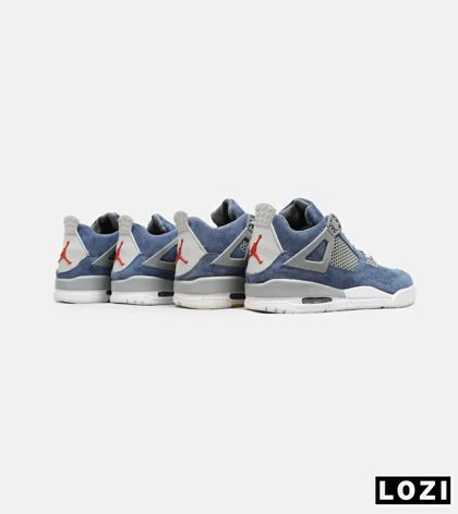 کتانی ساق‌دار مردانه آبی Nike air jordan 4