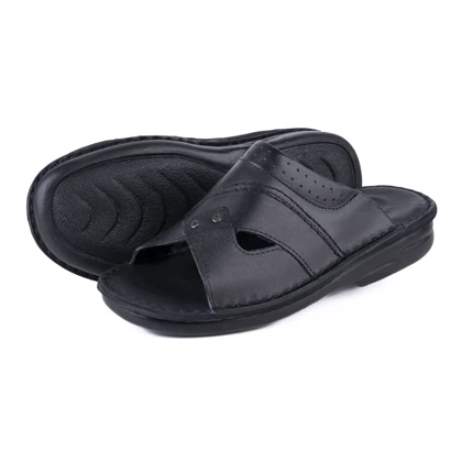 صندل چرم مردانه مدل ماکائو