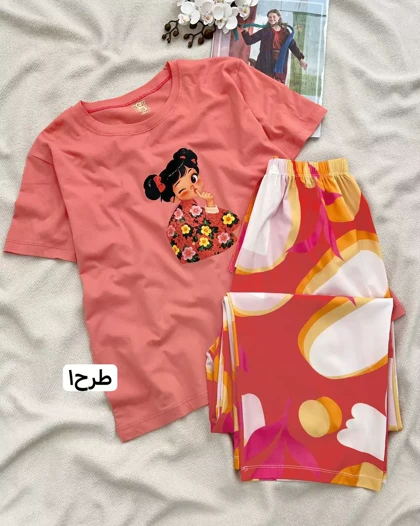 ست تیشرت و شلوار 6 طرح کد 5733